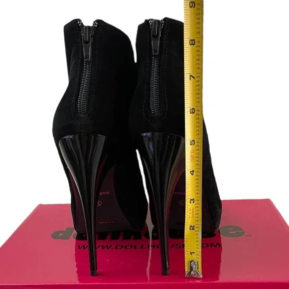✨NEW✨ DOLLHOUSE Spyglass Black Heels - Picture 3 of 6